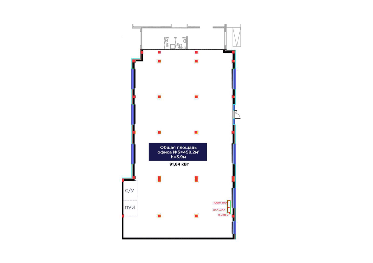 Планировка помещения 458 м² в ЖК «Jetisu Bereke»