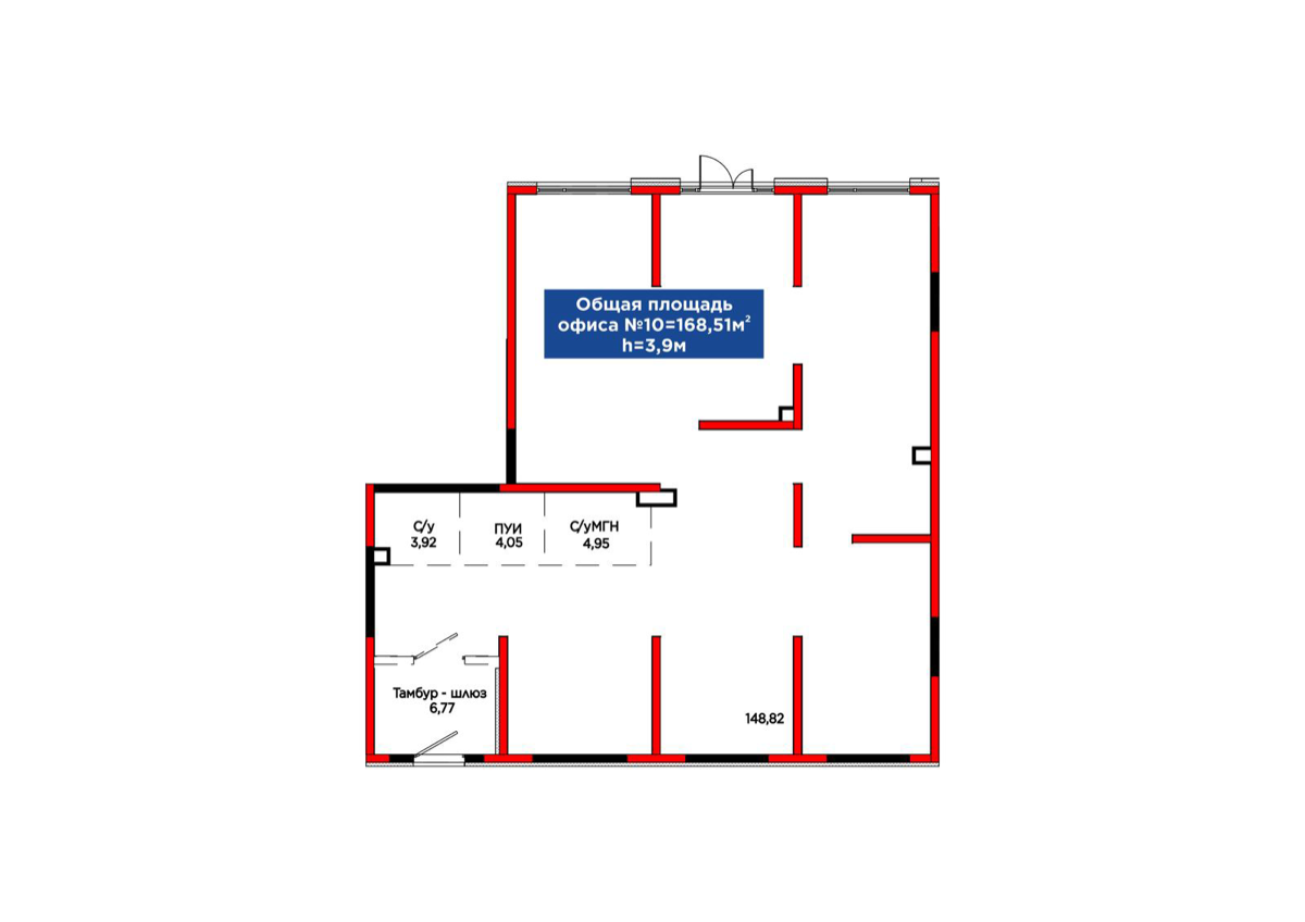 Планировка помещения 140 м² в ЖК «Dream City Family»