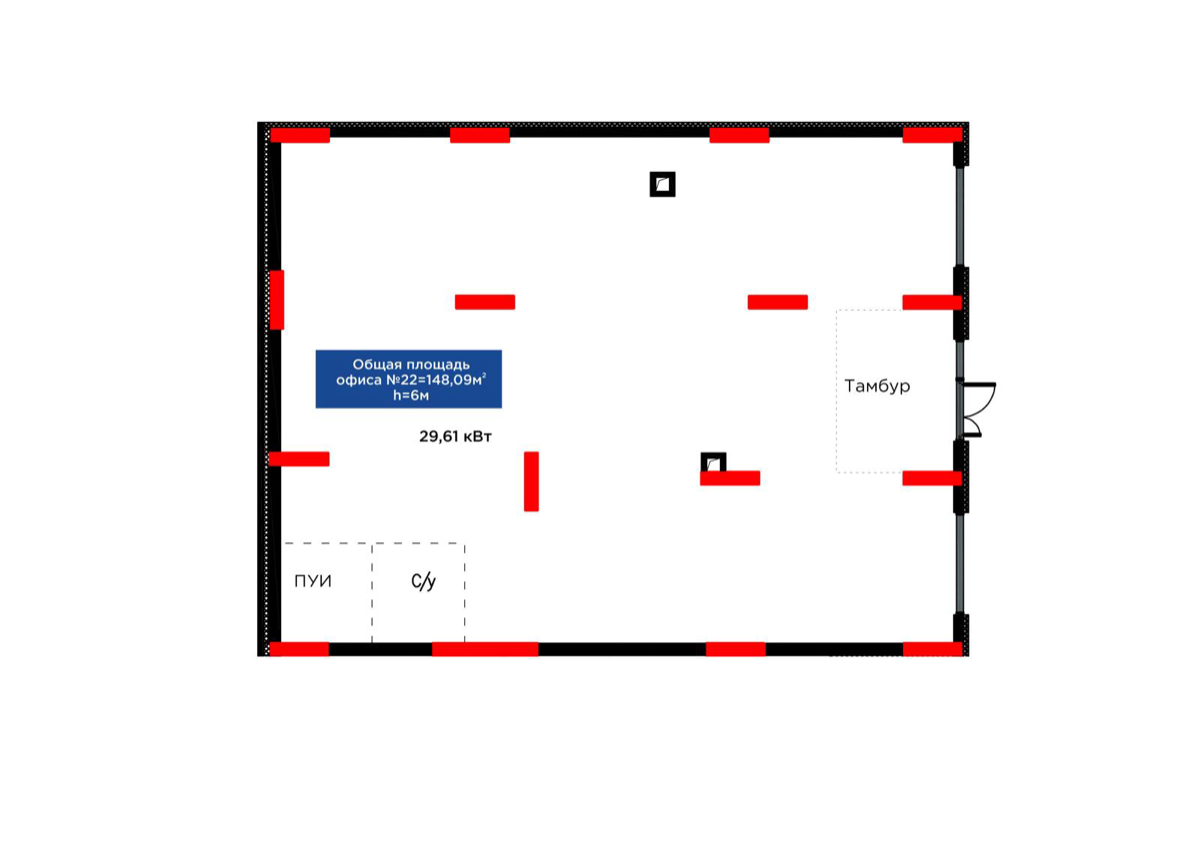 Планировка помещения 148 м² в ЖК «Auez»