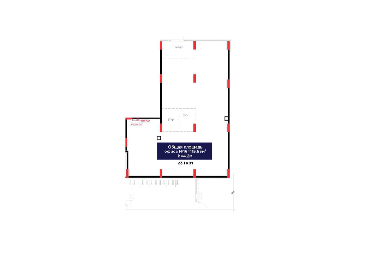 Планировка помещения 116 м² в ЖК «Family Nest»