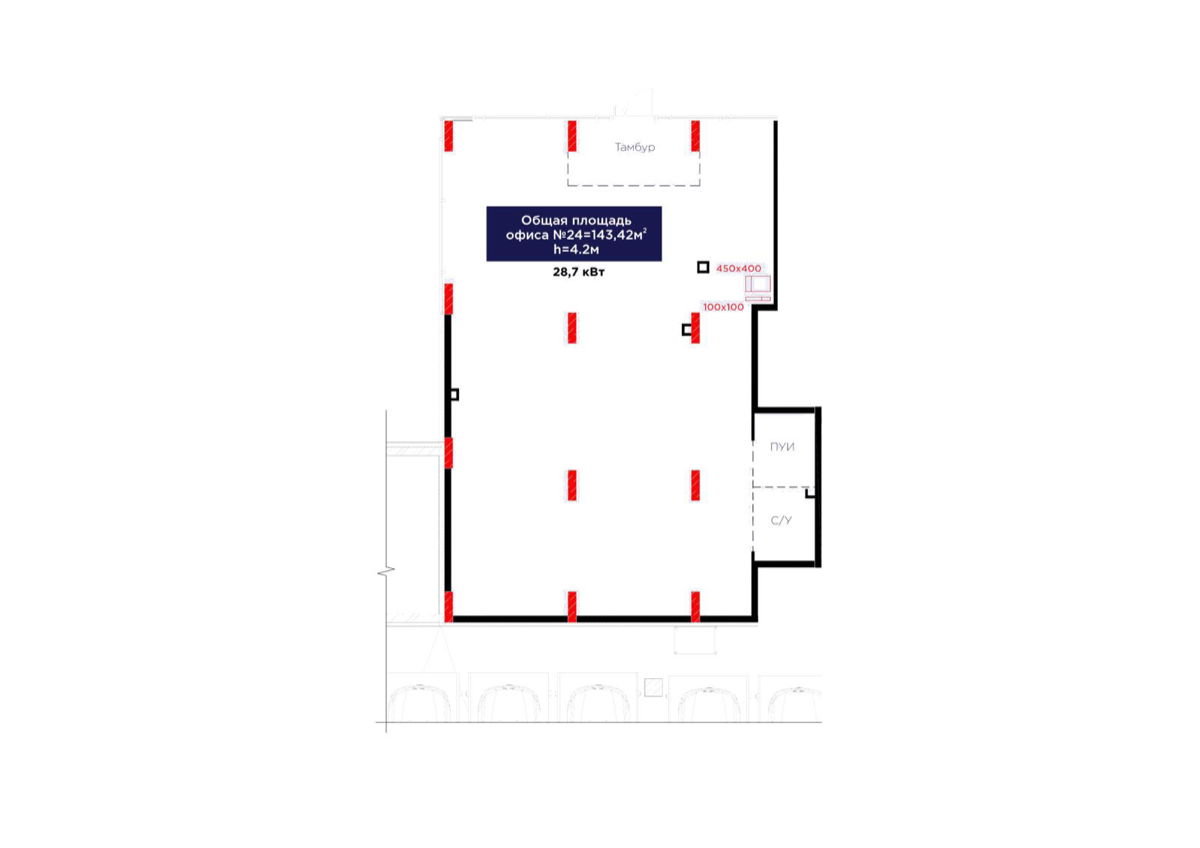 Планировка помещения 143 м² в ЖК «Family Nest»